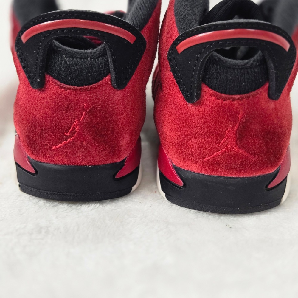 Jordan 6 Retro Toro Bravo Toddler Sneakers Varsity Red Black DV3606-600 6C - Picture 8 of 13